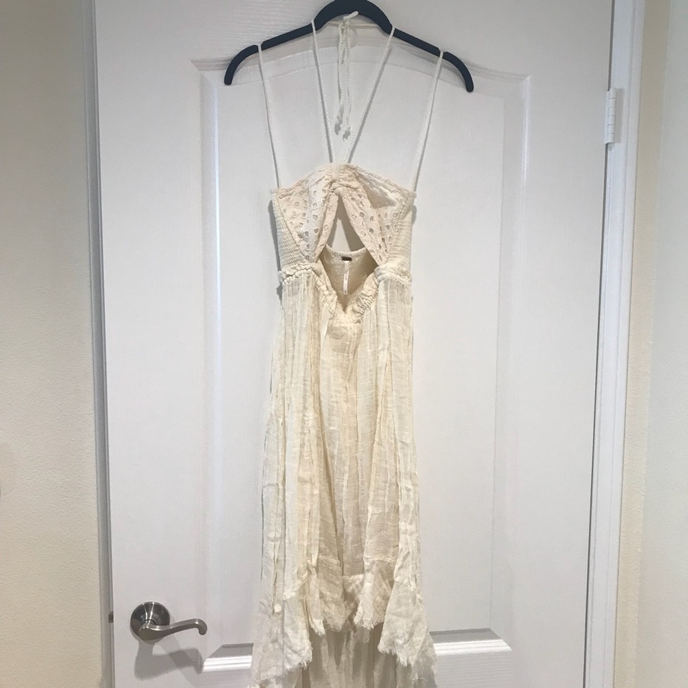 New Free People Tube / Halter Eyelete Dress XS 🏝